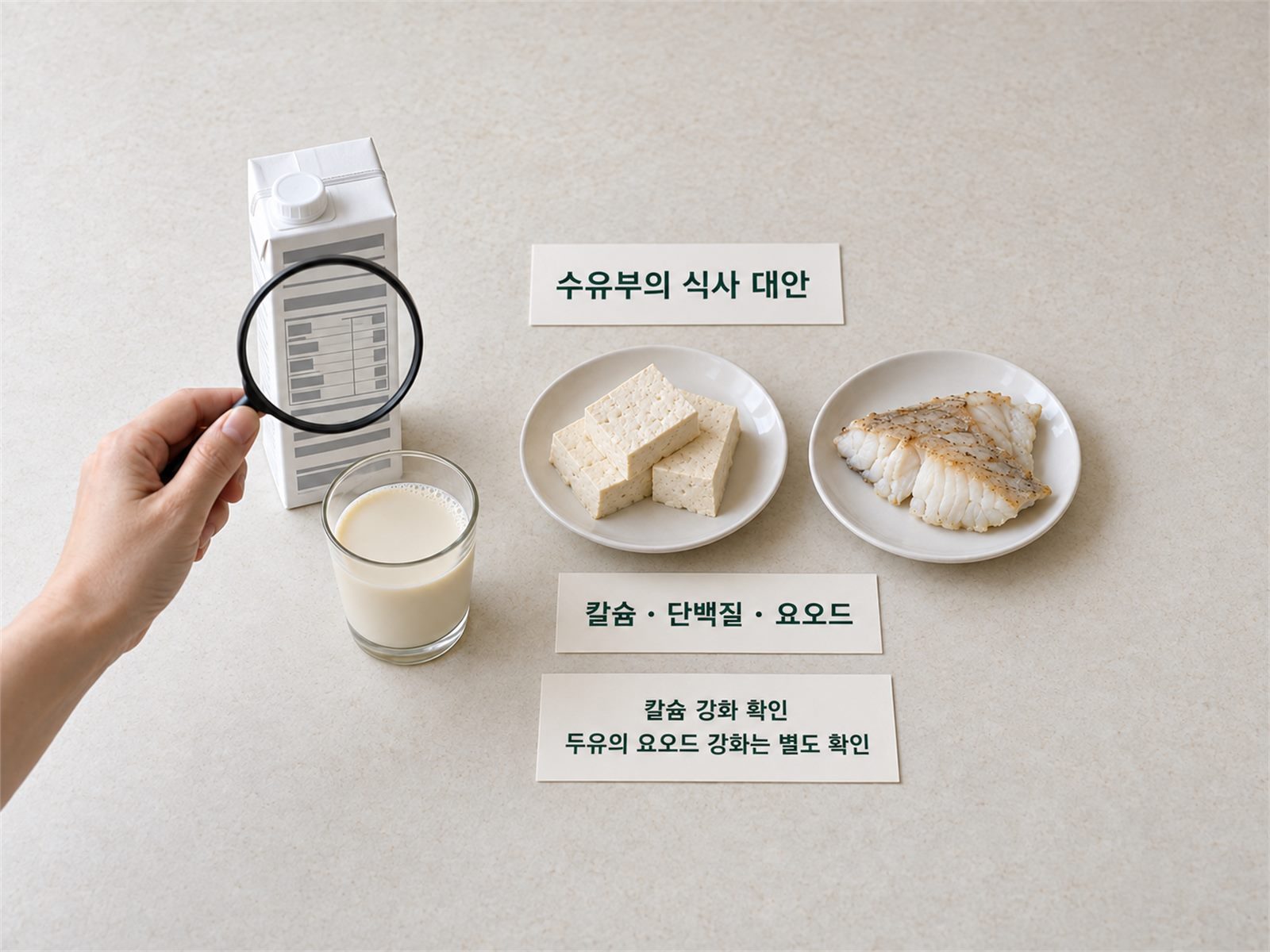 수유부 유제품 제한 대체식품